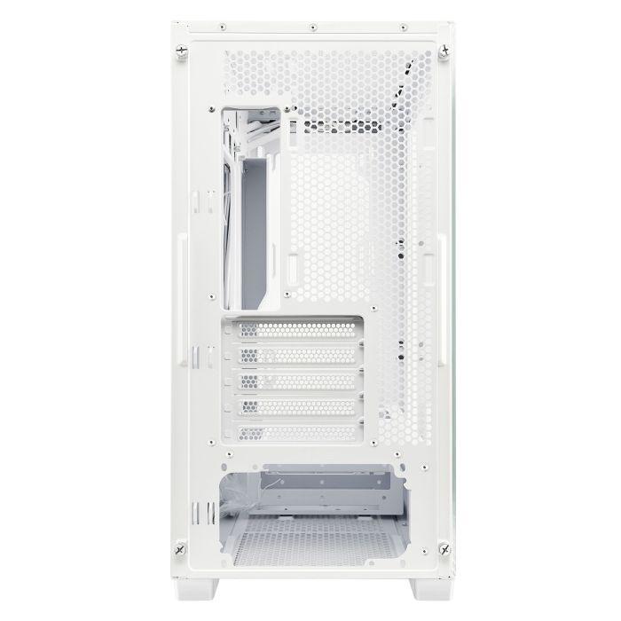GABINETE ASUS (A21 ASUS CASEWHT) BLANCO, VIDRIO TEMPLADO Y MALLA,SOPORTA BTF, MT, SFUENTE