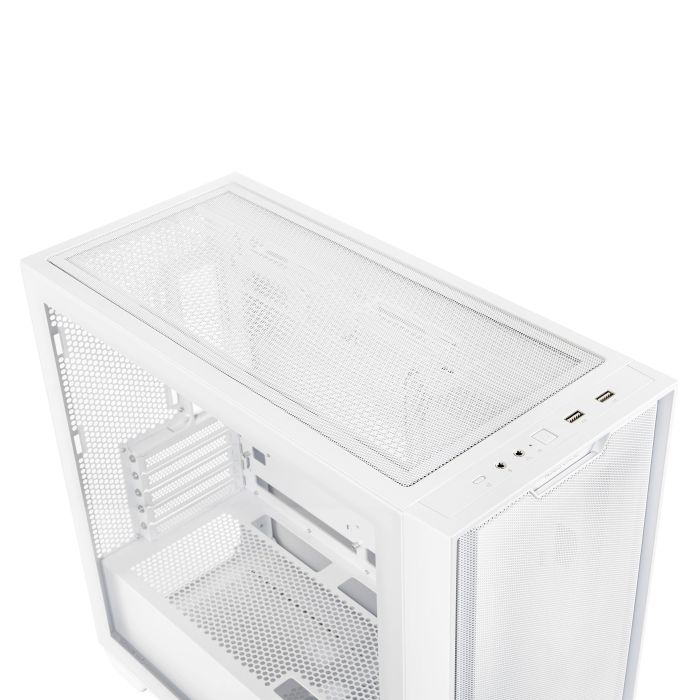 GABINETE ASUS (A21 ASUS CASEWHT) BLANCO, VIDRIO TEMPLADO Y MALLA,SOPORTA BTF, MT, SFUENTE