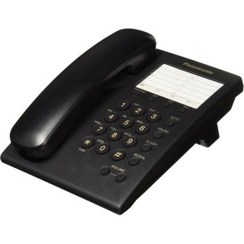 TELEFONO PANASONIC KX-TS550MEB ALAMBRICO BASICO UNILINEA CON 13 MEMORIAS (NEGRO)