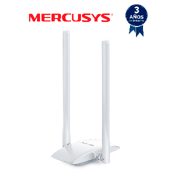 ADAPTADOR INALÁMBRICO N  ALTA GANANCIA DE 300 MBPS 2.4 GHZ  2 ANTENAS EXTERNAS DE 5 DBI