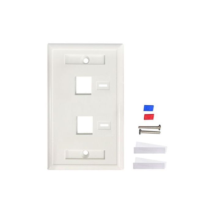 TAPA INTELLINET PARA CAJA 2 PERFORACIONES ETIQUETA COLOR BLANCO