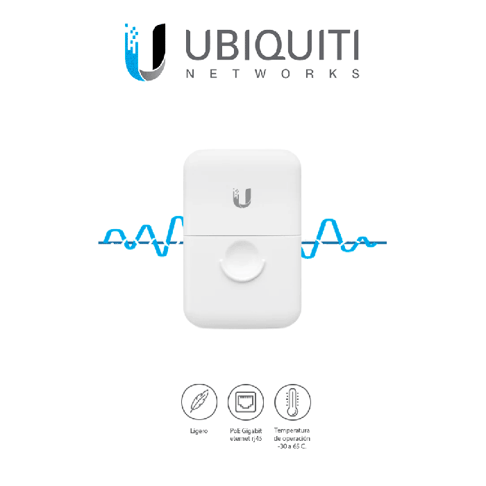 PROTECTOR CONTRA DESCARGAS ELECTROSTÁTICAS GEN2 PARA EQUIPOS UBIQUITI PARA EXTERIOR