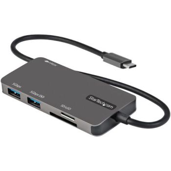 STARTECH.COM ADAPTADOR MULTIPUERTOS USB C - USB C A HDMI DE 4K - 100W DE ENTREGA DE ALIMENTACIÓN PD - SD - MICROSD - HUB