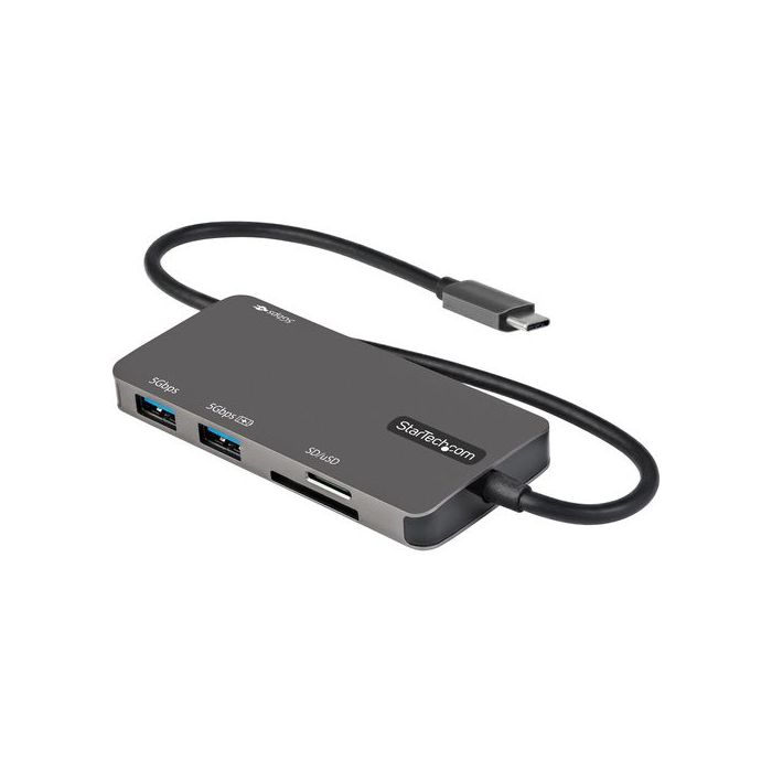 STARTECH.COM ADAPTADOR MULTIPUERTOS USB C - USB C A HDMI DE 4K - 100W DE ENTREGA DE ALIMENTACIÓN PD - SD - MICROSD - HUB