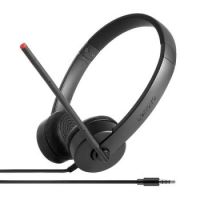 LENOVO STEREO ANALOG AURICULARES ALÁMBRICO DIADEMA OFICINACENTRO DE LLAMADAS NEGRO