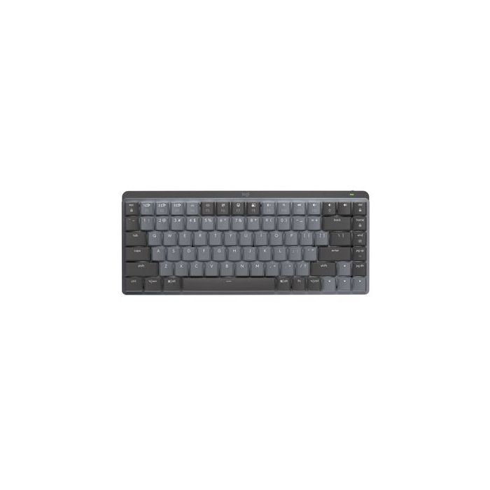 TECLADO LOGITECH MX MECHANICAL MINI INALÁMBRICO ALTO DESEMPEÑO COLOR GRAFITO