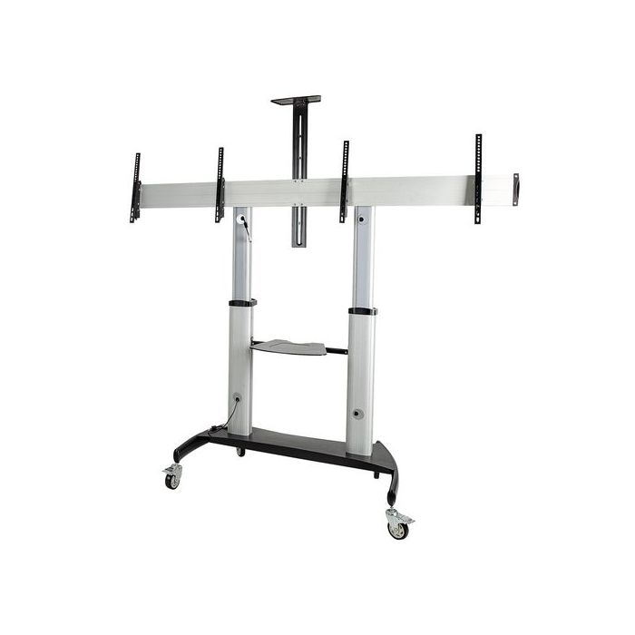 STARTECH.COM STNDMTVDUO SOPORTE PARA TV 152,4 CM (60) NEGRO, PLATA