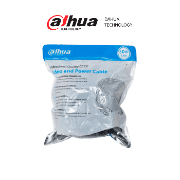 DAHUA DH-PFM942I-50-5 - CABLE DE 50 METROS ARMADO PARA VIDEO Y ENERGÍA CON CONECTORES BNC Y DE ENERGÍA  PARA CAMARAS HAS
