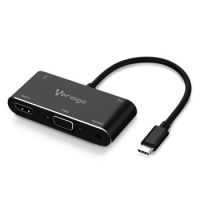 ADAPTADOR VORAGO ADP-350 5 EN 1 USB TIPO C A HDMIVGAUSB