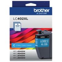 CARTUCHO BROTHER LC402XLC CYAN, RENDIMIENTO 1500 PAGINAS