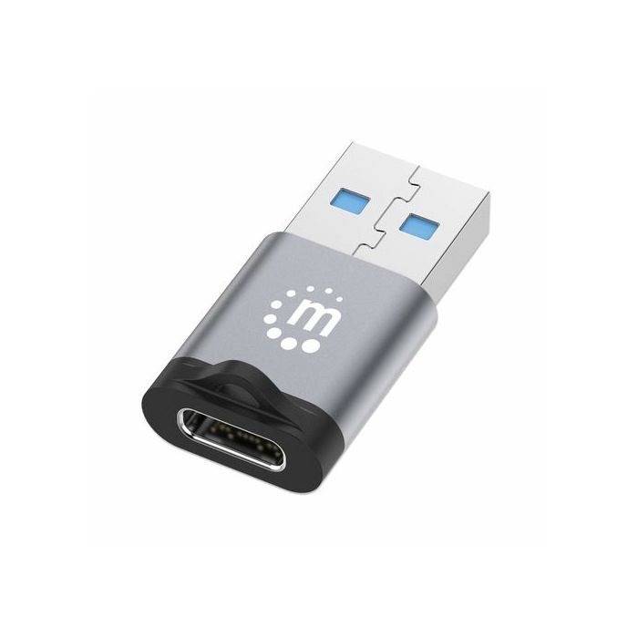 ADAPTADOR USB-C V3.2 GEN1 AM-CH 5GBPS 3A ALUMINIO GRIS ESPACIALNEGRO