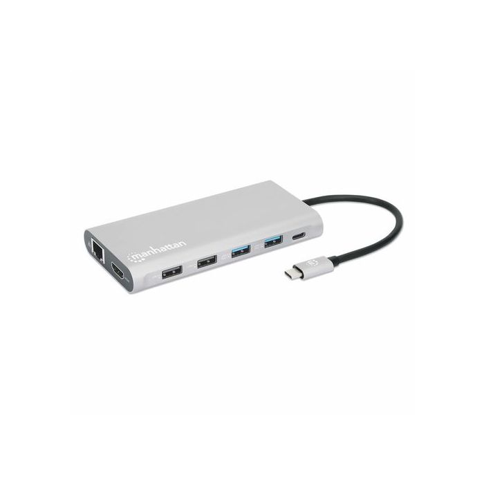 DOCKING MANHATTAN USB-C PARA TRIPLE MONITOR HDMIUSB-CPDSDMICRO SD