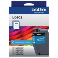 CARTUCHO BROTHER LC402C CYAN, RENDIMIENTO 550 PAGINAS