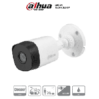 CÁMARA BULLET DAHUA HDCVI 2MP 1080P LENTE 2.8MM 100° APERTURA IR 20M IP67 TVI AHD Y CVBSPOLICARBONATO
