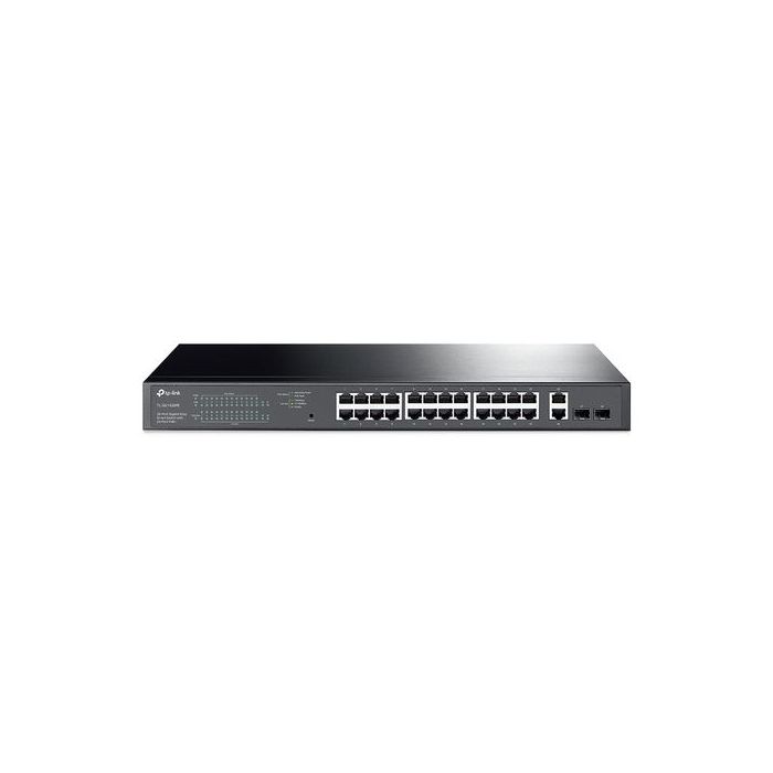 TP-LINK TL-SG1428PE SWITCH GESTIONADO L2 GIGABIT ETHERNET (101001000) ENERGÍA SOBRE ETHERNET (POE) 1U NEGRO