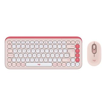 LOGITECH 920-013053 TECLADO RATÓN INCLUIDO UNIVERSAL BLUETOOTH QWERTY ESPAÑOL ROSA