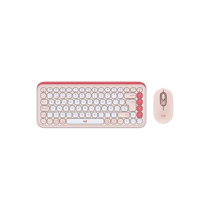 LOGITECH 920-013053 TECLADO RATÓN INCLUIDO UNIVERSAL BLUETOOTH QWERTY ESPAÑOL ROSA