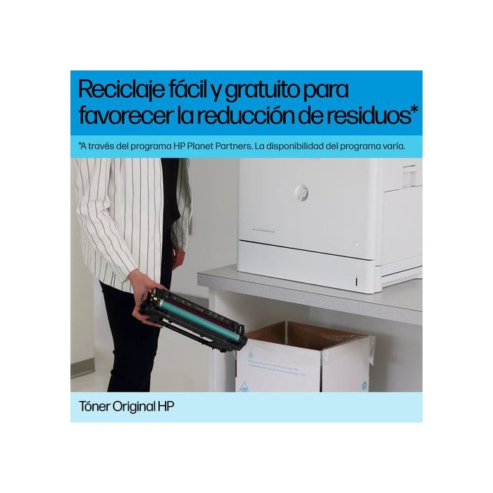 TONER HP 222X HIGH YIELD CYAN INK LASERJET CARTRIDGE 