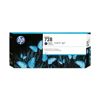 CARTUCHO HP LF 728 DESINGNJET NEGRO MATE 300 ML 