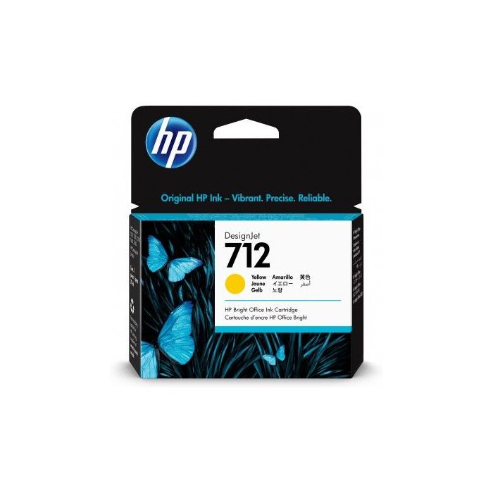 CARTUCHO HP 712 AMARILLO LF DESIGNJET 29ML 
