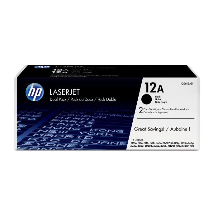 TONER HP 12A DUAL NEGRO 
