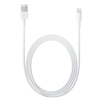 CABLE APPLE LIGHTNING A USB 2 METR BLANCO