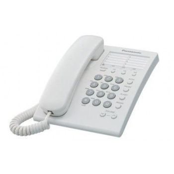 TELEFONO PANASONIC ALAMBRICO BASICO 13 MEMORIAS BLANCO (KX-TS550MEW)
