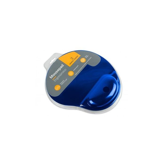 TAPETE MOUSE PAD PERFECT CHOICE ERGONÓMICO CON GEL 20X26X2CM COLOR AZUL