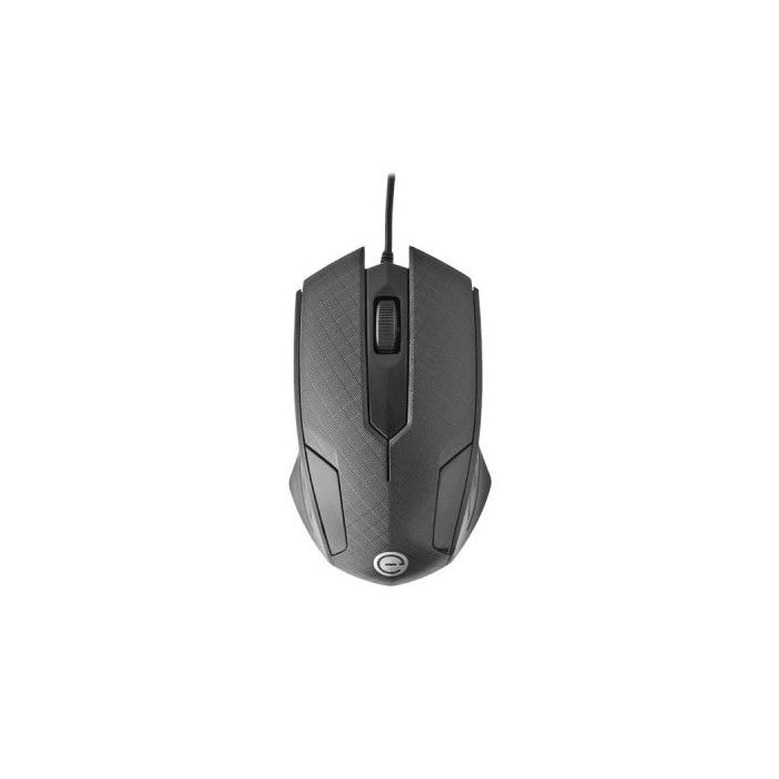 MOUSE EASY LINE ÓPTICO ALÁMBRICO USB 1200DPI COLOR NEGRO