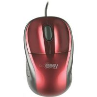 MOUSE EASY LINE ÓPTICO ALÁMBRICO USB 1200DPI COLOR ROJO