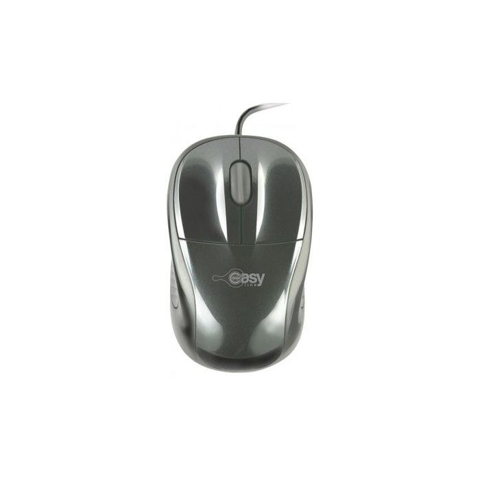 MOUSE EASY LINE ÓPTICO ALÁMBRICO USB 1200DPI COLOR NEGRO