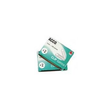 CLIP ACCO GOTICO TAMANO NO.2 PQTE C100 CLIPS 