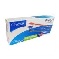 BOLÍGRAFO AZOR PIN POINT MEDIANO 1.0MM SURTIDO CAJA C12