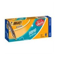 BOLÍGRAFO BIC CRISTAL INTENSO PUNTO EXTRA GRUESO 1.6MM COLOR AZUL C12 PZAS