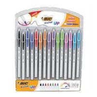BOLÍGRAFO BIC CRISTAL UP PUNTA 1.2MM COLORES SURTIDOS C15 PZAS