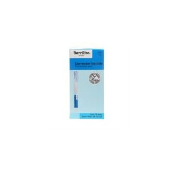 CORRECTOR LÍQUIDO BARRILITO BOLÍGRAFO 5ML CAJA C12 PZAS