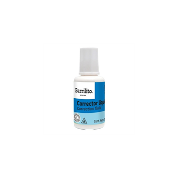 CORRECTOR LÍQUIDO BARRILITO BOTE 12ML 1 PZA