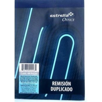 BLOCK ESTRELLA REMISION AUTOCOPIANTE DUPLICADO 12 ESQUELA