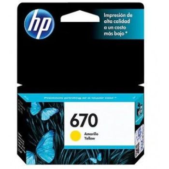 CARTUCHO HP 670 AMARILLO 300 PAG