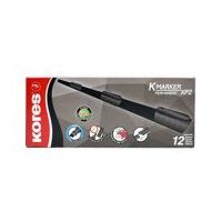 MARCADOR PERMANENTE KORES PBISELADA NEGRO C12