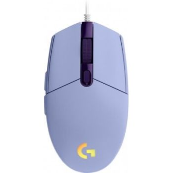 MOUSE LOGITECH G203 LIGHTSYNC GAMING 8000 DPI 6 BOTONES COLOR LILA