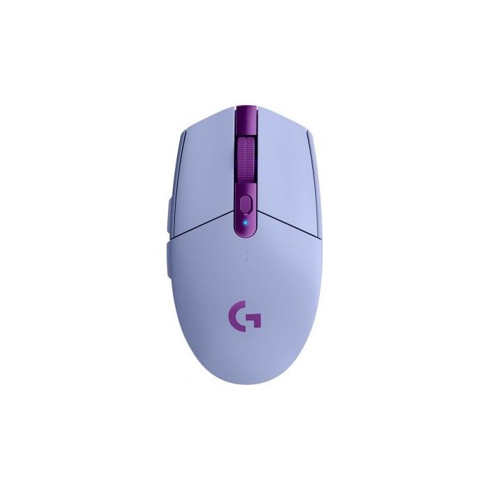 MOUSE LOGITECH G305 LIGHTSPEED GAMING INALÁMBRICO SENSOR HERO 6 BOTONES COLOR LILA