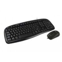 TECLADO Y MOUSE EASY LINE ALÁMBRICO BALANCE USB COLOR NEGRO