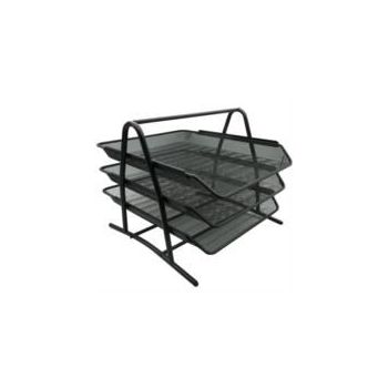 CHAROLA ORGANIZADORA NEXTEP MALLA METÁLICA 3 NIVELES TIPO OFICIO