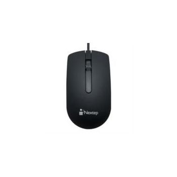 MOUSE NEXTEP ALÁMBRICO USB 1000 DPI COLOR NEGRO