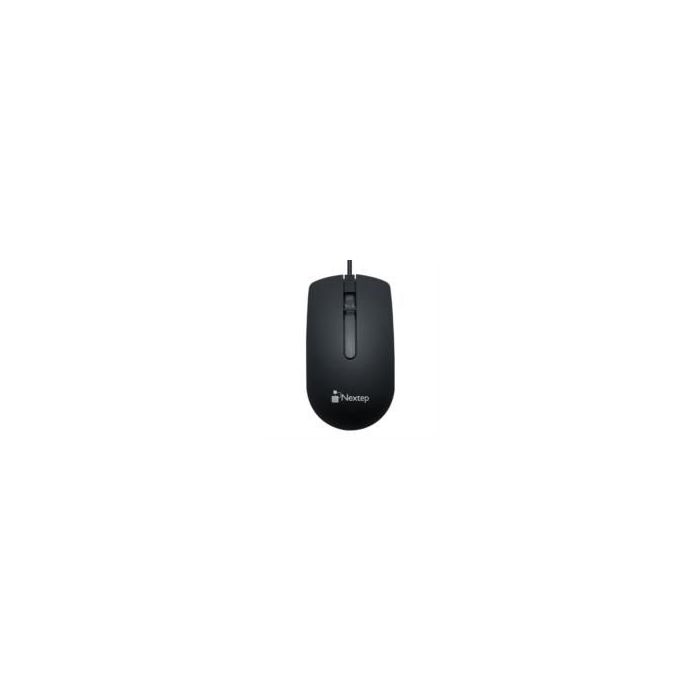 MOUSE NEXTEP ALÁMBRICO USB 1000 DPI COLOR NEGRO
