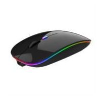 MOUSE NEXTEP INALÁMBRICO RECARGABLE DELGADOSILENCIOSO RGB 1600 DPI COLOR NEGRO