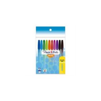 BOLIGRAFO PAPERMATE KILOMETRICO 1.0MM COLORES SURTIDOS C10
