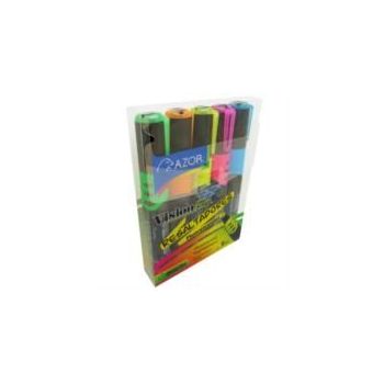 MARCADOR RESALTADOR VISIÓN PLUS COLORES SURTIDOS ESTUCHE C5 PZAS