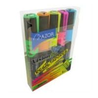 MARCADOR RESALTADOR VISIÓN PLUS COLORES SURTIDOS ESTUCHE C5 PZAS